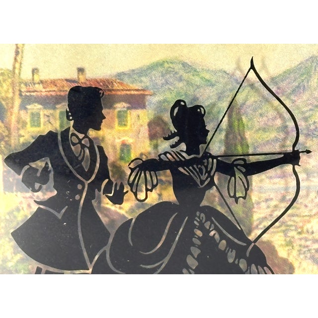 Art Deco Vintage Silhouette Pictures Pairing For Sale - Image 3 of 12