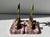 French Art Deco Gazelle and Palm Bookends on Pink Marble, 1920s, Set of 2 For Sale - Image 6 of 11