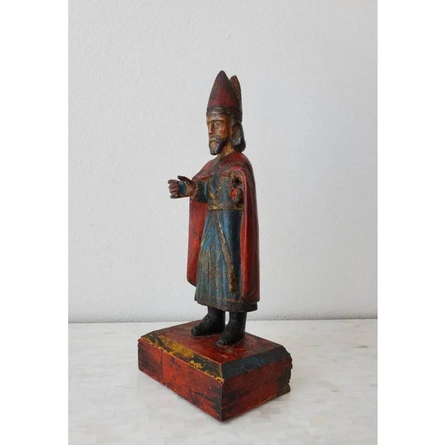 Folk Art 18th/19th Century Spanish Colonial Altar Figure For Sale - Image 3 of 11