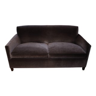 A. Rudin Mohair Velvet Loveseat For Sale