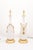 1960s Pair of Large Signed Italian Marbro Ceramic + Gilt Tassel Lamps, 1960s For Sale - Image 5 of 12