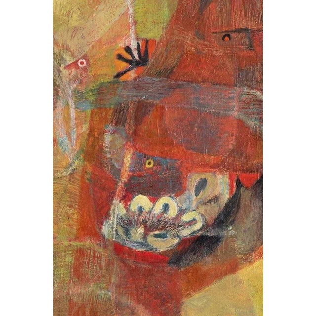 Suzanne Jean, Fonds Marins, 1952, Oil Painting on Canvas For Sale - Image 4 of 10