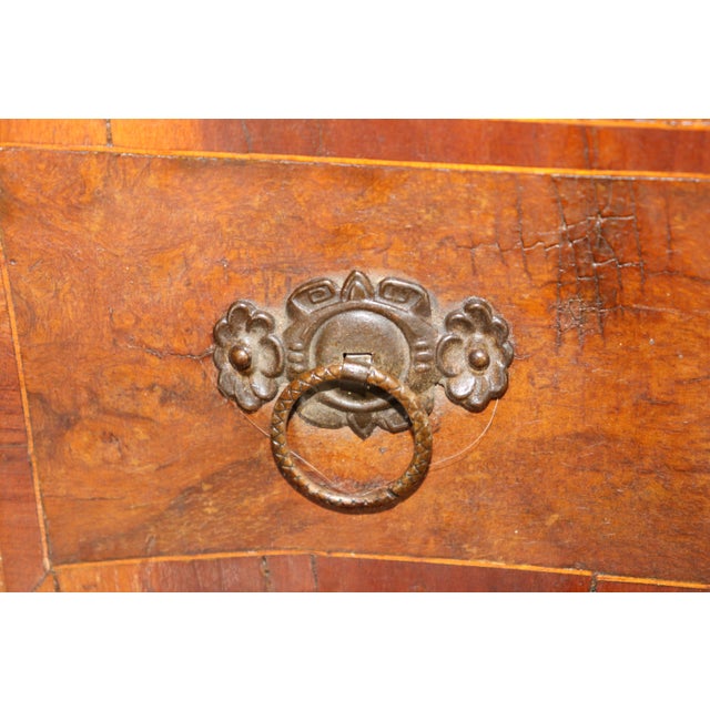 18th C Italian Rococo Bombe Form Olivewood Secretary Desk For Sale In Philadelphia - Image 6 of 13