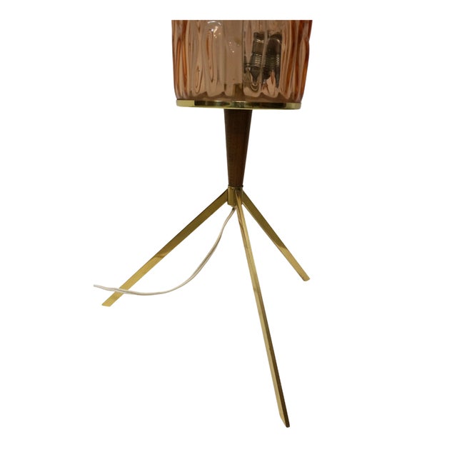 Rare, collectors piece. Indulge in timeless elegance with the exquisite Rupert Nikoll mid-century floor lamp, a true...
