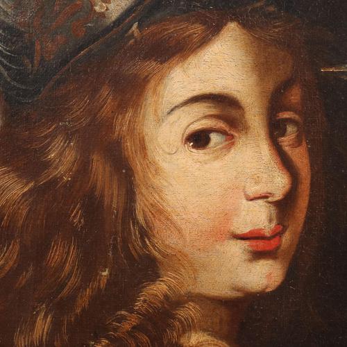 Leandra Queen of the Amazons, Oil on Canvas, Framed For Sale - Image 4 of 12