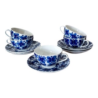 Mon Amie Coffee Cup with Saucer by Marianne Westman for Rörstrand, 1960s, Set of 2 For Sale