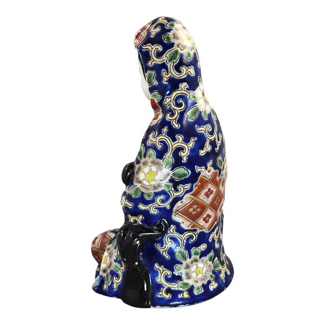 Japanese Arita Figure of Jigoku Dayū with Kiseru, 1921 For Sale - Image 3 of 10