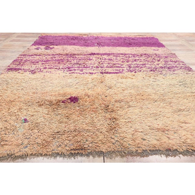 Purple Vintage Purple Beni MGuild Moroccan Rug - 05'10 X10'02 For Sale - Image 8 of 9