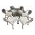 Charles Hollis Jones Attributed Lucite Dining Set For Sale