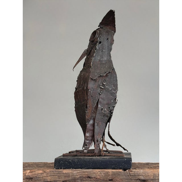 Object: Owl Sculpture Style: Brutalist Origin: Unknown; likely American or European Period: Mid-20th Century, circa...