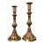 Antique Victorian Brass Candlesticks, Circa 1850-1890 For Sale