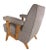 1950s Mid Century Lounge Club Chair in Original Textured Vinyl Upholstery For Sale - Image 5 of 10