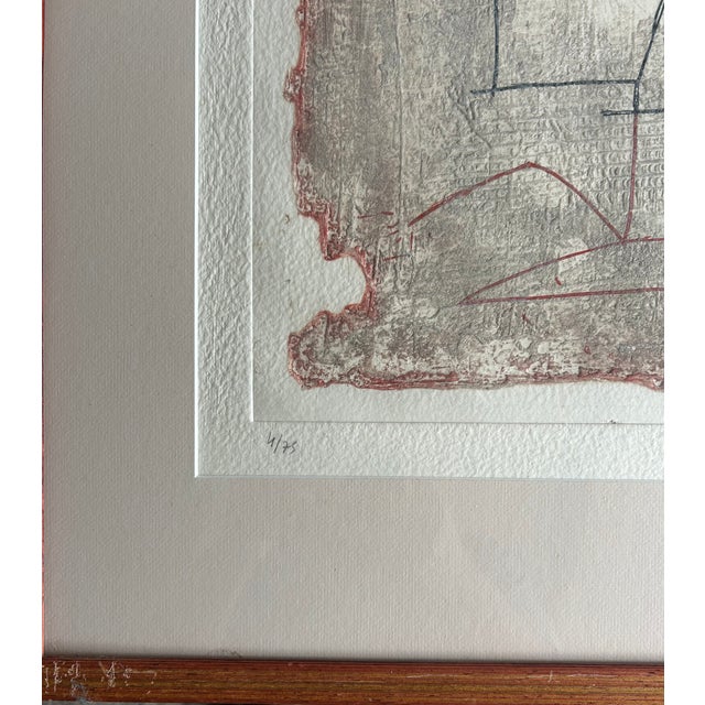 Contemporary 1990s Pierre-Marie Brisson Signed Limited Edition Etching, Edition 4/75, Framed For Sale - Image 3 of 5