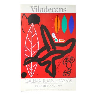 Lithographic Poster Joan Gaspar Gallery of Viladecans, 1994 For Sale