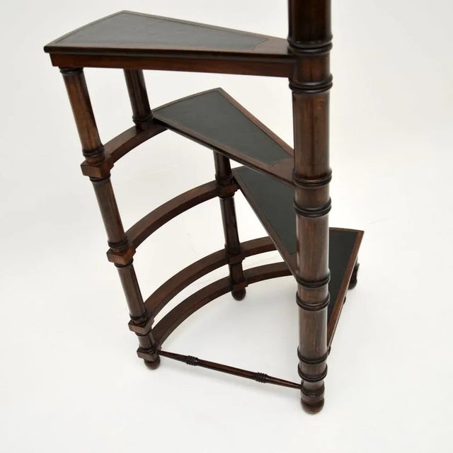 Georgian Leather Top Library Step, 1930s For Sale - Image 6 of 11