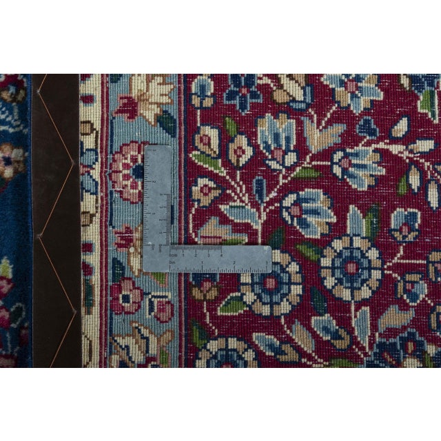 Hand-Knotted Kerman Rug with Medallion Design For Sale - Image 12 of 13