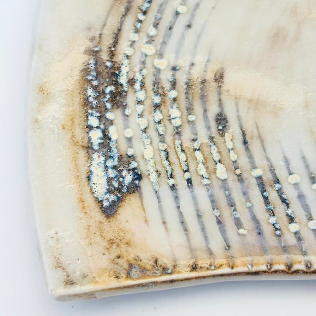 Ceramic Abstract Studio Pottery Tray For Sale - Image 7 of 9