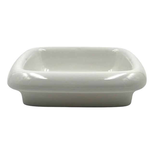 White Ceramic Centerpiece Model Tremiti 4035 by Angelo Mangiarotti for Danese, Italy, 1968 For Sale