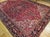 1900 - 1909 Vintage Persian Heriz Serapi Rug, Hand-Knotted Wool, Geometric Medallion Pattern, Red & Navy, 10x13 For Sale - Image 5 of 14