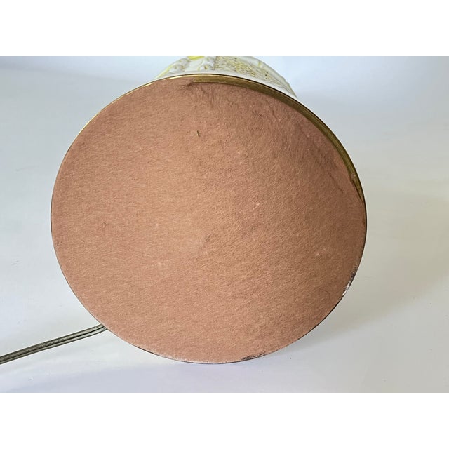 Vintage Chinoiserie Blanc De Chine Pierced Ceramic Table Lamp For Sale - Image 9 of 9