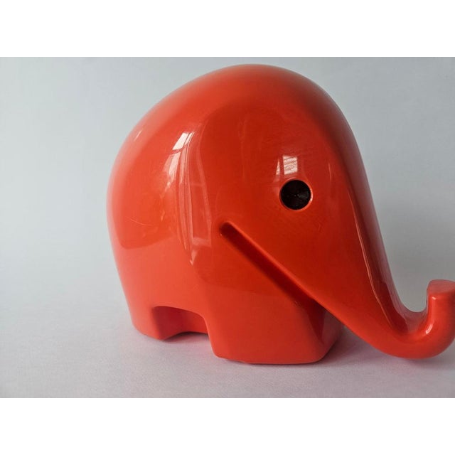XMidcentury Money Box Elephant, Designed attributed to Luigi Colani, Drumbo, 1970s For Sale - Image 6 of 11