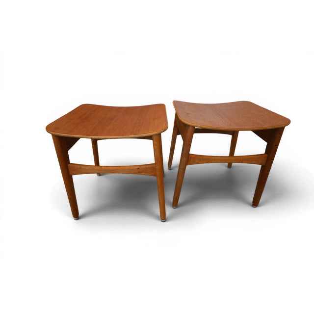 Danish Stool in Teak and Oak, 1960s For Sale - Image 6 of 13