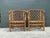 Vintage Trellis Rattan Lounge Chairs - A Pair For Sale - Image 10 of 12