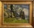 Fossombrone, Landscape with Figures, Oil on Panel, Framed For Sale