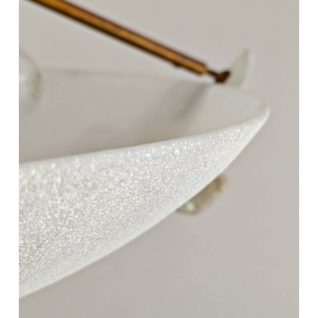 Pendant Lamp in Burnished Metal and Murano Glass, 1980s For Sale - Image 9 of 16