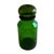 Glass Belgian Cobalt Green Apothecary Jars, 1920s, Set of 3 For Sale - Image 7 of 10