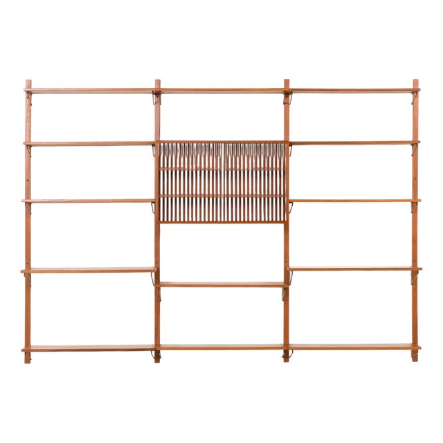 Vintage Danish Teak Wall Unit in the style of Poul Cadovius, 1960s For Sale