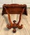 Mid-Century Mahogany Wall-Mounted Scalloped Console Table For Sale - Image 11 of 12
