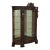 Horner Antique Oak Figural Carved Beveled Glass China Cabinet For Sale