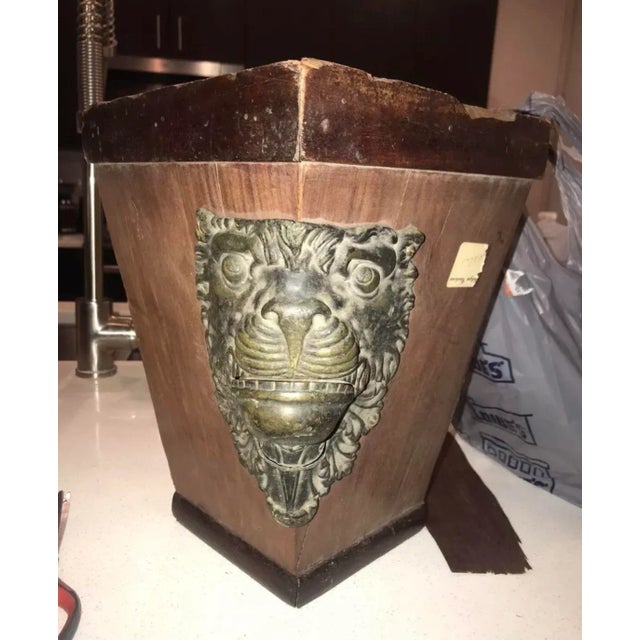 Antique 1880 Lion Billiards Pool Table Ball Return Wood Plant Stand, England For Sale - Image 13 of 13