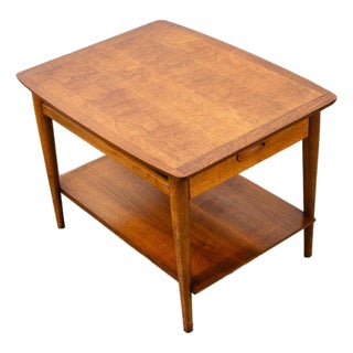 Mid Century Modern Nightstand End Side Table Drawer Lane Shelf Vintage Danish Nm For Sale