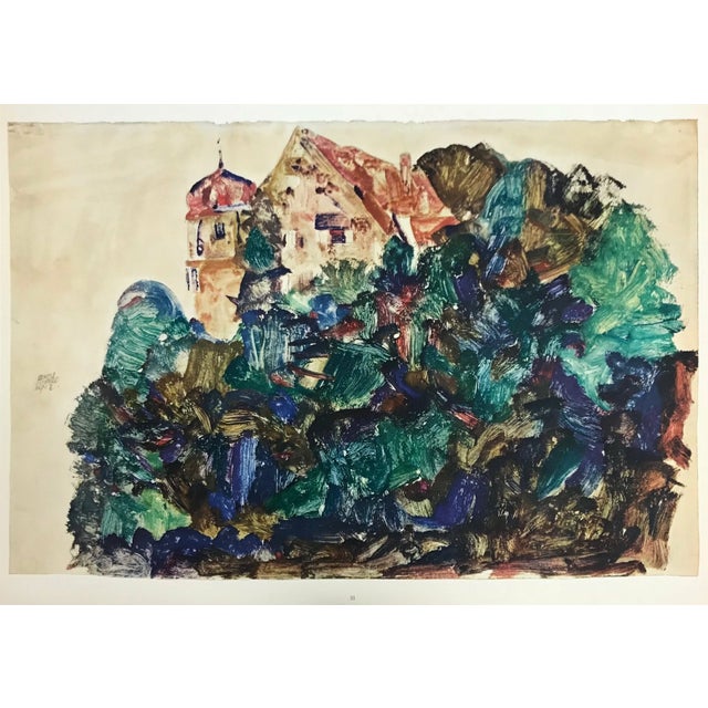 Artist:Egon Schiele Country:Austria Title:The old castle in Bregenz Medium:Lithograph – 31 Marks:Signed in plate...