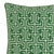 100% weatherproof fabric outdoor geometric grass green pillow. Piping around edges and hidden zipper with removable...