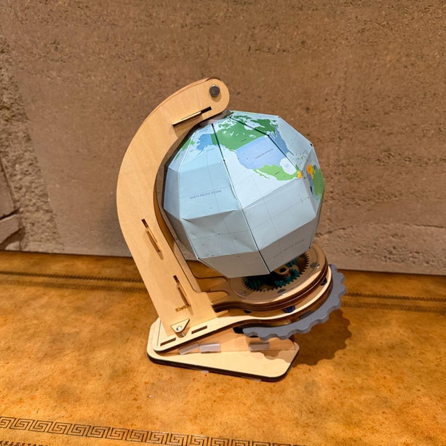 KiwiCo Eureka Crate Mechanical Globe For Sale - Image 4 of 12
