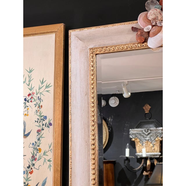 Italian Grotto Style Painted and Parcel Gilt Framed Wall Mirror With ...
