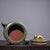 Paint Mid 20th Century Marbled Swirl Lacquer Zisha Teapot - Asian Art Sculpture For Sale - Image 7 of 7