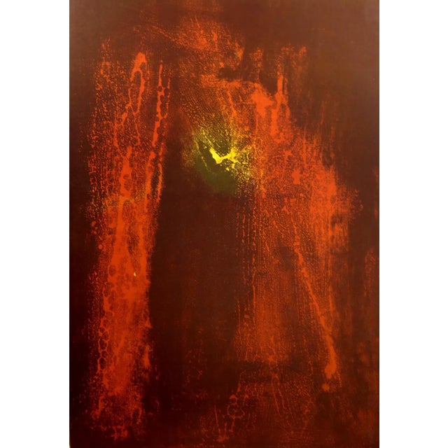 Untitled unframed lithograph from the "Nature Prie Sans Parole" (aka "Nature Prays Without Words") suite by Vietnamese-...