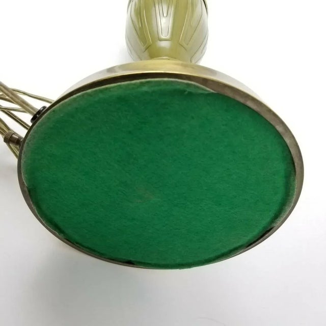 Mid 20th Century Tall Green Lamp Mid Century Modern Lighting Statement Lamp For Sale - Image 5 of 10