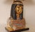 Gold Italian Table Lamps Capodimonte Porcelain King Tut and Cleopatra Gold Lamps - A Pair For Sale - Image 8 of 17