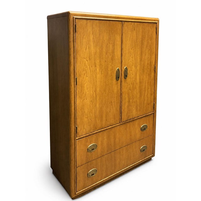 Mid-Century Modern Mid-Century Campaign Style Dresser by Stanley Furniture John Cameron For Sale - Image 3 of 6