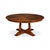 Four turned baluster uprights support a farmhouse-patterned walnut top in an Old World walnut finish, meeting a...