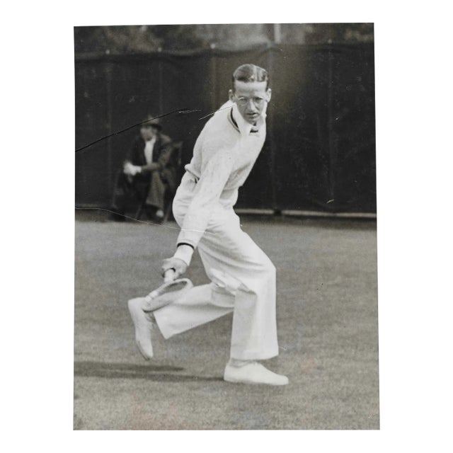 1936 Antique Tennis Player Photograph For Sale