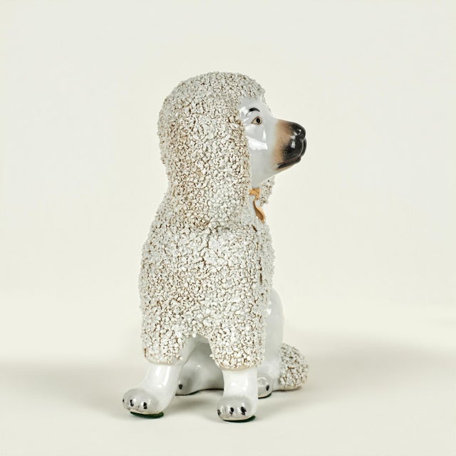 Pair of Antique English Staffordshire Poodle Figures For Sale - Image 11 of 15