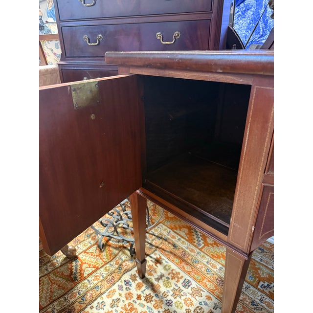 Wood Early 1800s George III Mahogany Inlaid British Sideboard For Sale - Image 7 of 12
