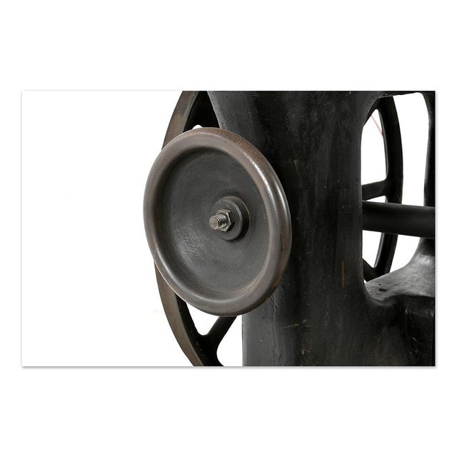 Large Map-World Sculpture, Steel Cast Iron For Sale - Image 9 of 10