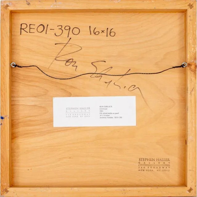 2000 - 2009 Ron Ehrlich Expressionist Composition Mixed-Media Painting, 2001 For Sale - Image 5 of 6
